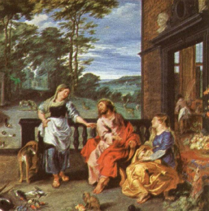 Peter Paul Rubens Christ at the House of Martha and mary